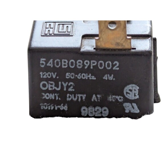 GE Dryer Buzzer Switch 540B089P002 Black 2 Wire Works on Many Brands OBJY2 - Picture 2 of 4